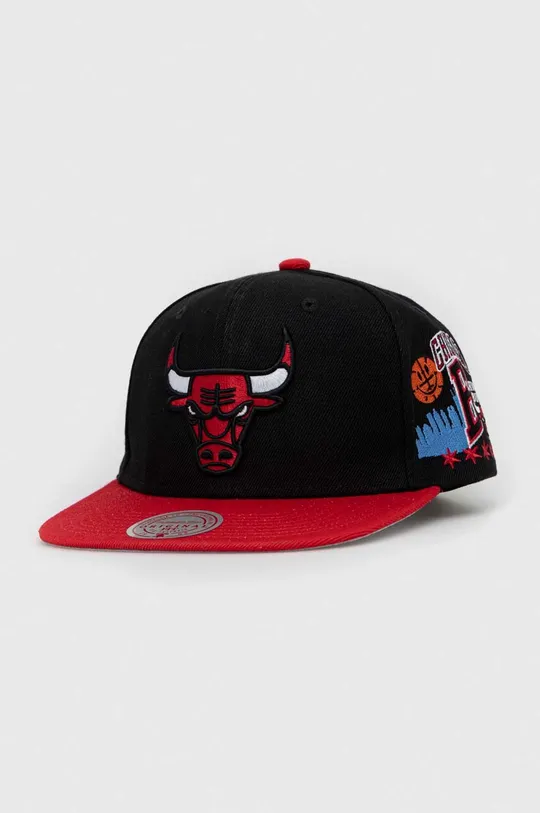 črna Kapa s šiltom Mitchell&Ness Chicago Bulls Moški