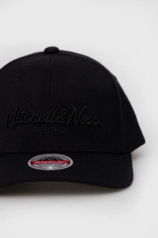 Mitchell&Ness czapka z daszkiem z domieszką wełny czarny