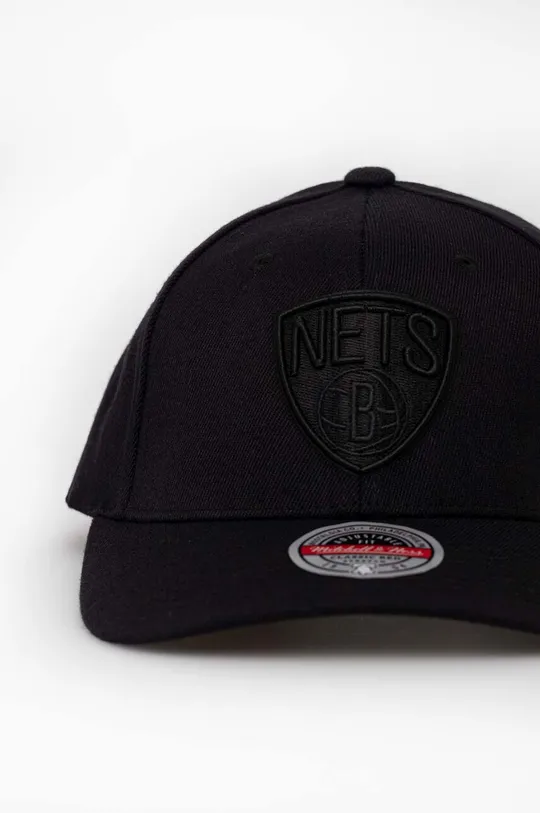 Καπάκι με μείγμα μαλλί Mitchell&Ness Brooklyn Nets μαύρο