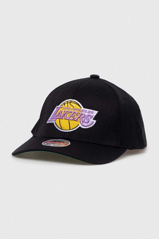 czarny Mitchell&Ness czapka z daszkiem z domieszką wełny Męski