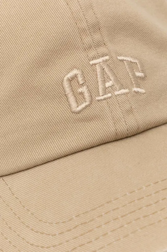 Βαμβακερό καπέλο του μπέιζμπολ GAP μπεζ