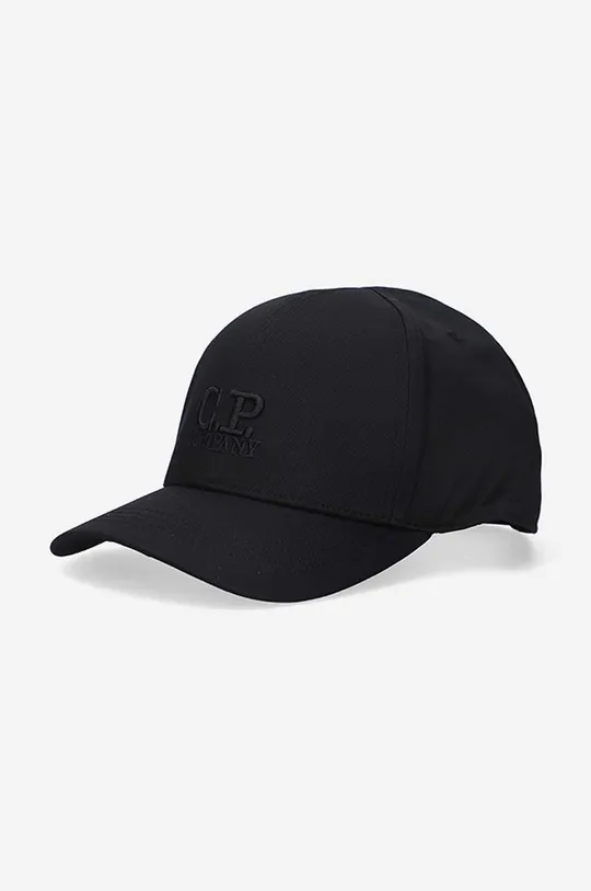 negru C.P. Company șapcă de baseball din bumbac De bărbați