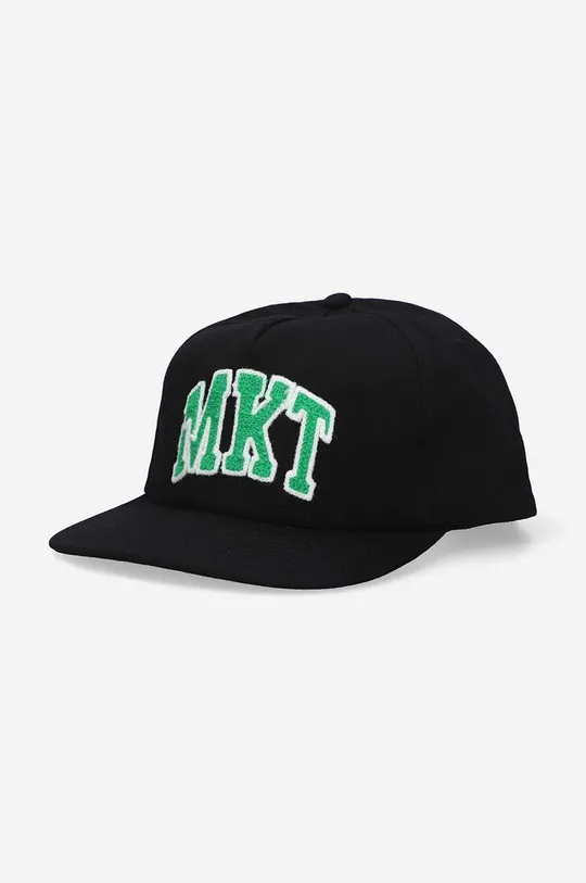 czarny Market czapka z daszkiem bawełniana MKT Arc
