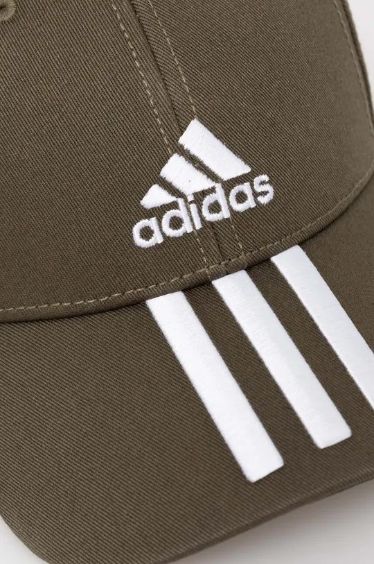 Βαμβακερό καπέλο του μπέιζμπολ adidas πράσινο