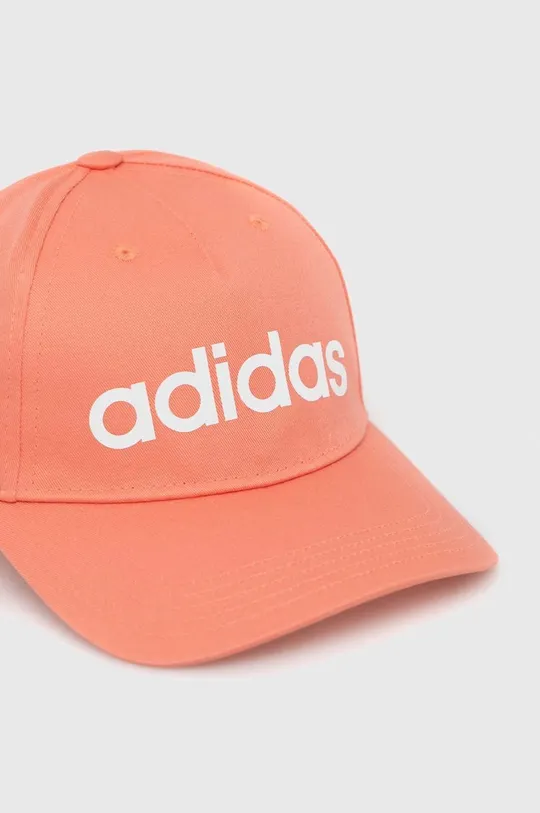 adidas Performance czapka z daszkiem bawełniana pomarańczowy