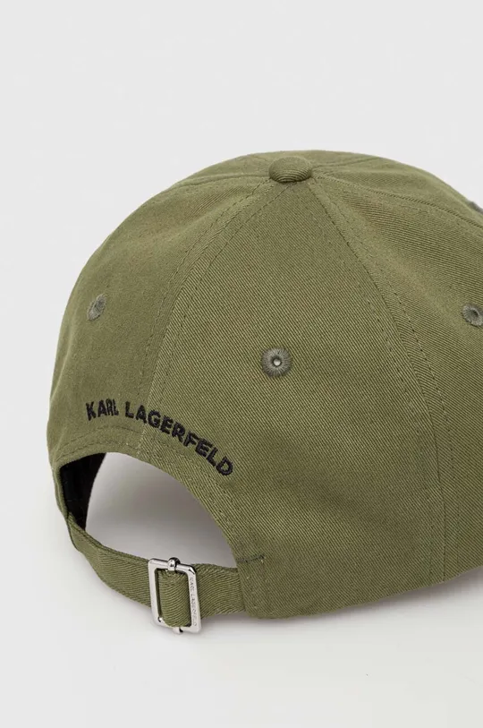 Karl Lagerfeld pamut baseball sapka zöld