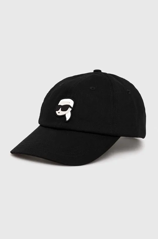 Βαμβακερό καπέλο του μπέιζμπολ Karl Lagerfeld 50% Βαμβάκι, 50% Ανακυκλωμένο βαμβάκι