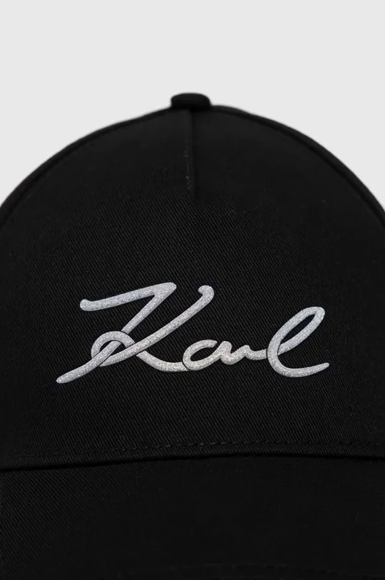 Βαμβακερό καπέλο του μπέιζμπολ Karl Lagerfeld  90% Οργανικό βαμβάκι, 10% Βαμβάκι