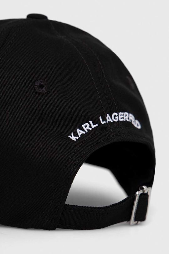 Karl Lagerfeld czapka z daszkiem bawełniana 100 % Bawełna organiczna