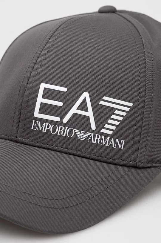 EA7 Emporio Armani czapka z daszkiem bawełniana 