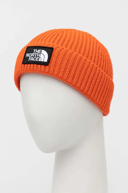 The North Face czapka pomarańczowy