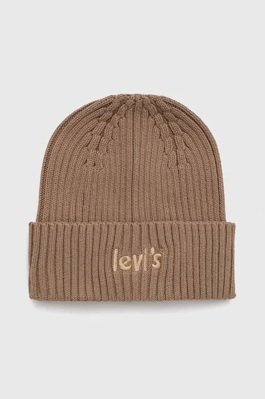 μπεζ Βαμβακερό καπέλο Levi's Unisex