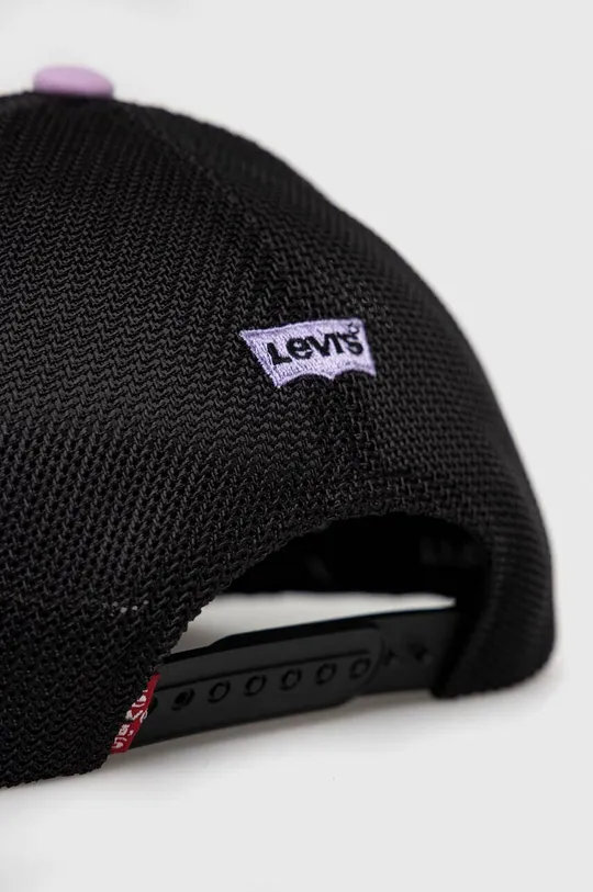 Levi's czapka z daszkiem 51 % Poliester, 48 % Bawełna, 1 % Elastan