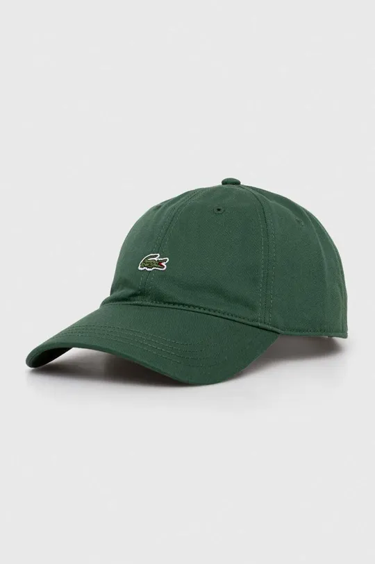 zielony Lacoste czapka z daszkiem bawełniana Unisex