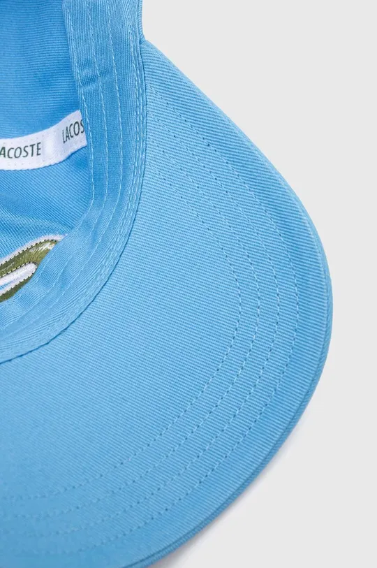 niebieski Lacoste czapka z daszkiem bawełniana