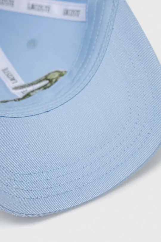 niebieski Lacoste czapka z daszkiem bawełniana
