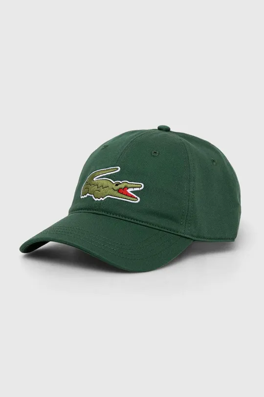 πράσινο Βαμβακερό καπέλο του μπέιζμπολ Lacoste Unisex