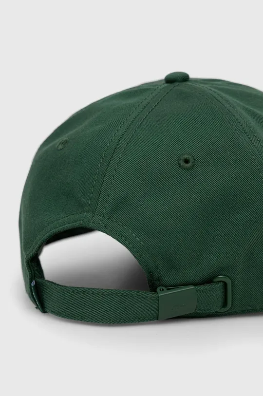 Bavlněná baseballová čepice Lacoste zelená