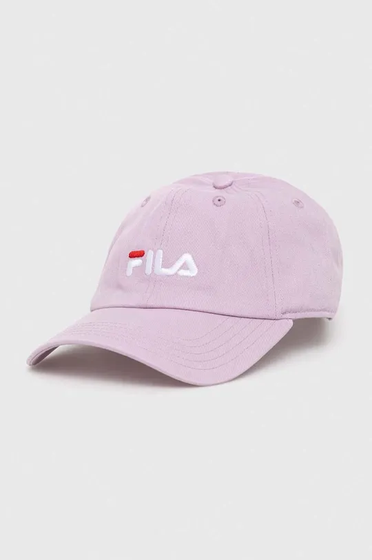 ροζ Βαμβακερό καπέλο του μπέιζμπολ Fila Unisex