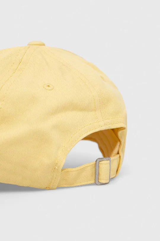 Βαμβακερό καπέλο του μπέιζμπολ Fila κίτρινο