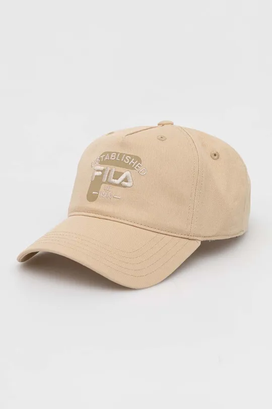 μπεζ Βαμβακερό καπέλο του μπέιζμπολ Fila Unisex