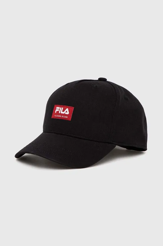 μαύρο Βαμβακερό καπέλο του μπέιζμπολ Fila Unisex