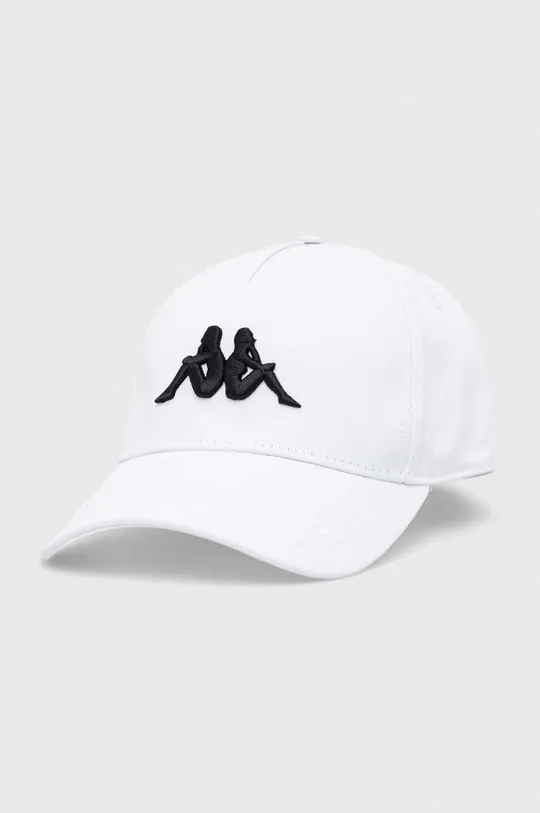 λευκό Βαμβακερό καπέλο του μπέιζμπολ Kappa Unisex