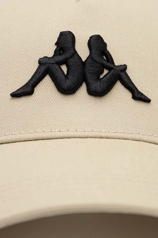 Βαμβακερό καπέλο του μπέιζμπολ Kappa μπεζ