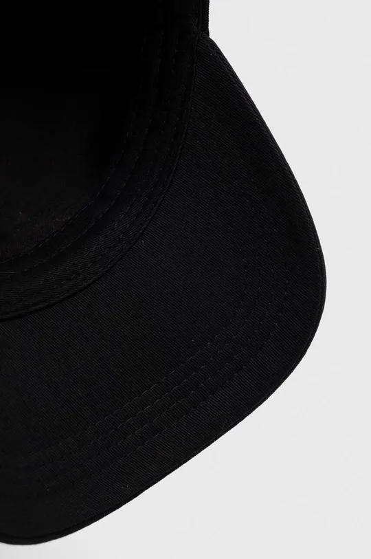 μαύρο Βαμβακερό καπέλο του μπέιζμπολ Kappa