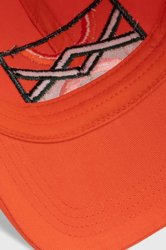 πορτοκαλί Βαμβακερό καπέλο του μπέιζμπολ United Colors of Benetton