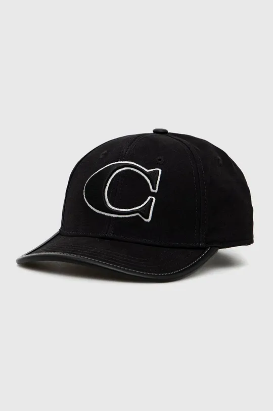 μαύρο Βαμβακερό καπέλο του μπέιζμπολ Coach Unisex