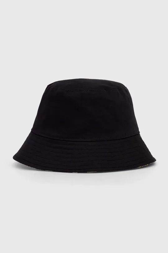 Dvostranski bombažen klobuk Moschino črna