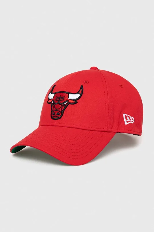 czerwony New Era czapka z daszkiem bawełniana x Chicago Bulls Unisex