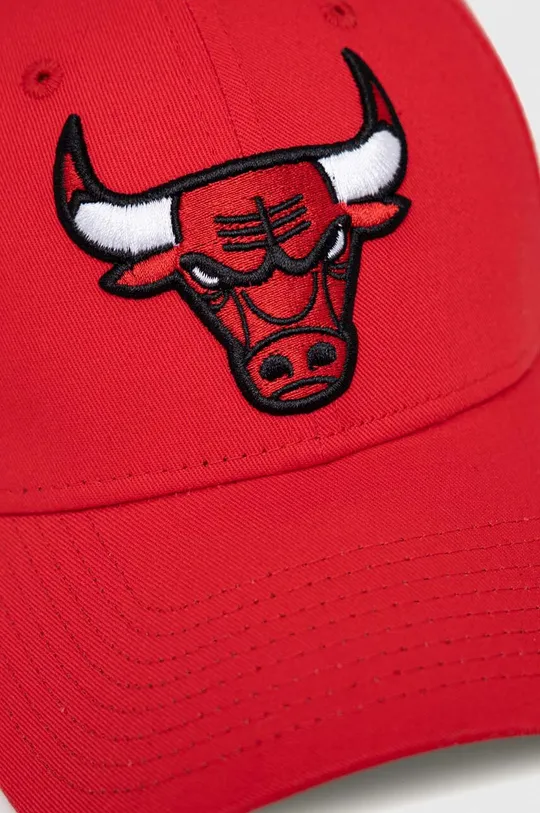 Βαμβακερό καπέλο του μπέιζμπολ New Era x Chicago Bulls κόκκινο