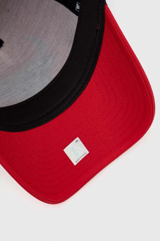 czerwony New Era czapka z daszkiem