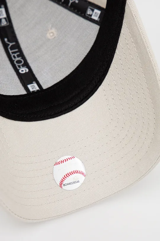 bej New Era șapcă de baseball din bumbac