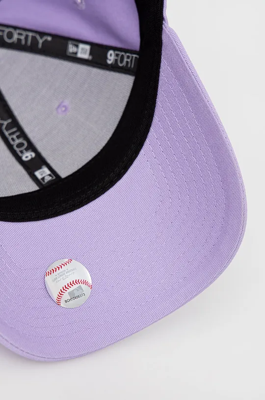 μωβ Βαμβακερό καπέλο του μπέιζμπολ New Era