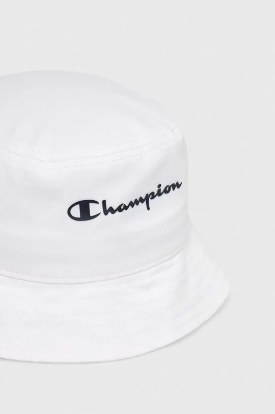 Bavlnený klobúk Champion biela