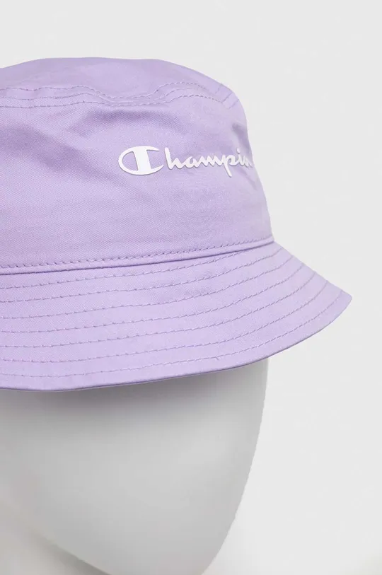Bavlnený klobúk Champion fialová
