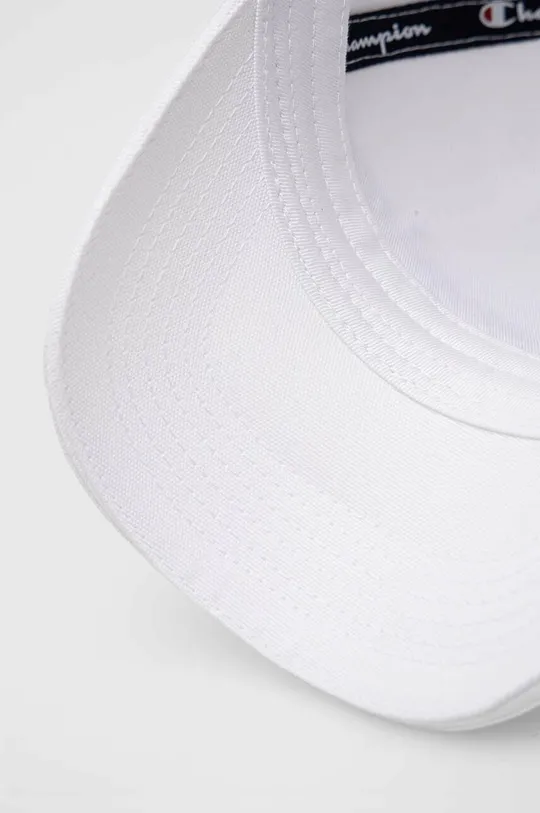 λευκό Βαμβακερό καπέλο του μπέιζμπολ Champion