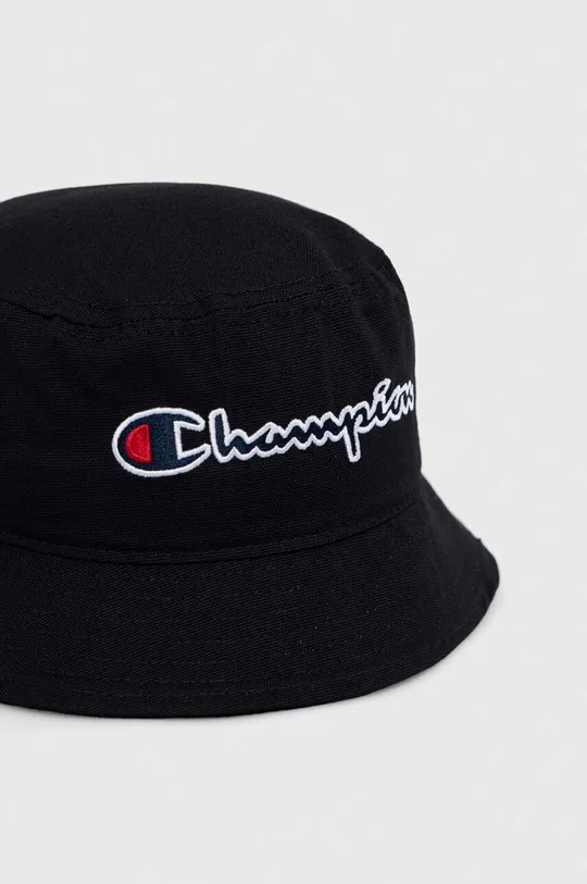 Bavlnený klobúk Champion čierna