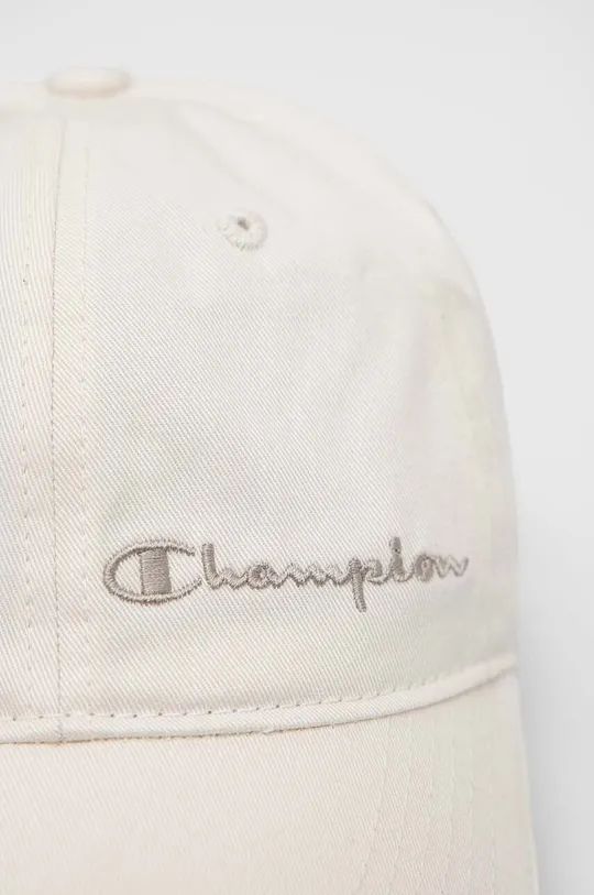 Champion czapka z daszkiem bawełniana beżowy