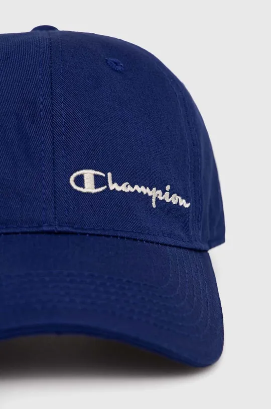 Βαμβακερό καπέλο του μπέιζμπολ Champion σκούρο μπλε