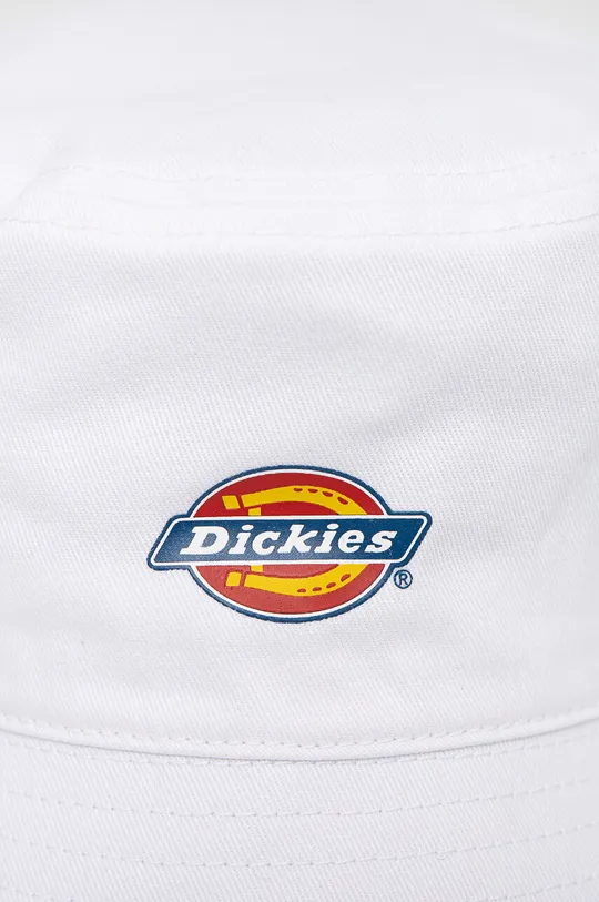 Bavlnený klobúk Dickies biela