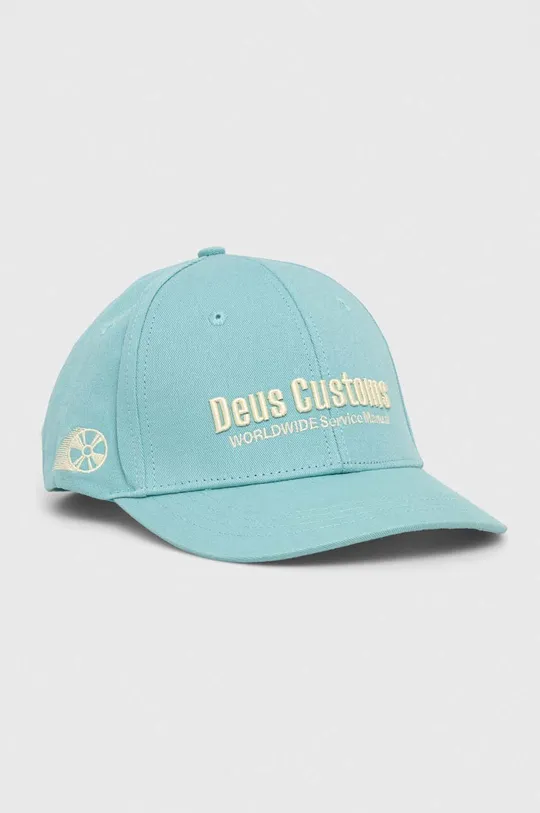 turkusowy Deus Ex Machina czapka z daszkiem bawełniana Unisex