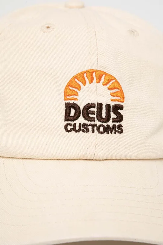 Βαμβακερό καπέλο του μπέιζμπολ Deus Ex Machina μπεζ