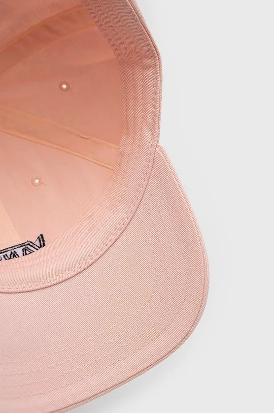 ροζ Βαμβακερό καπέλο του μπέιζμπολ Vans