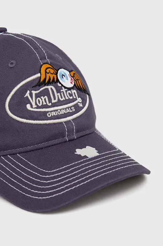 Βαμβακερό καπέλο του μπέιζμπολ Von Dutch σκούρο μπλε