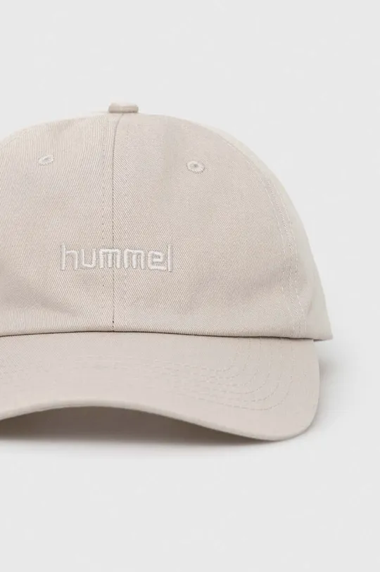 Βαμβακερό καπέλο του μπέιζμπολ Hummel μπεζ