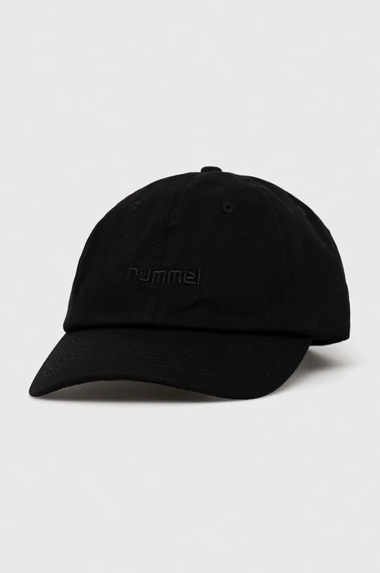 czarny Hummel czapka z daszkiem bawełniana Unisex